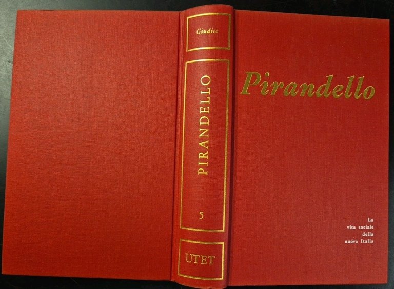 PIRANDELLO di Gaspare Giudice 1980 UTET libro Biografia Luigi Libro