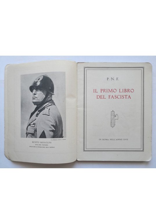PNF IL PRIMO LIBRO DEL FASCISTA 1939 Officine Grafiche Mondadori … | Immagine Gallery 2