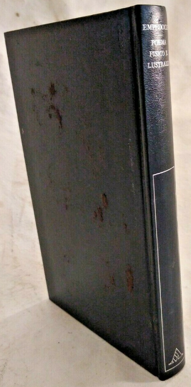 POEMA FISICO E LUSTRALE di Empedocle 1975 Mondadori con testo …