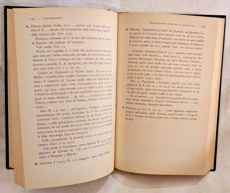 POEMA FISICO E LUSTRALE di Empedocle 1975 Mondadori con testo …