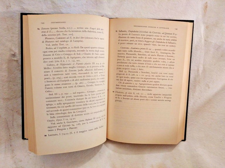 POEMA FISICO E LUSTRALE di Empedocle 1975 Mondadori con testo …