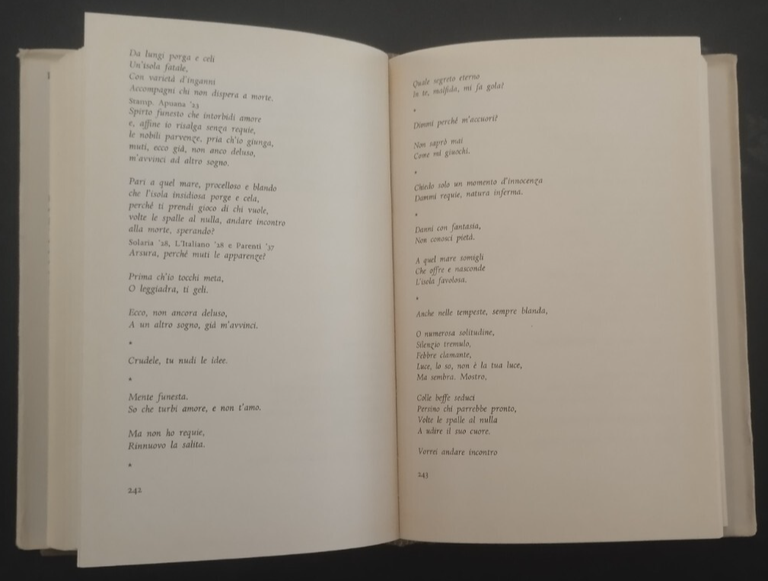 POESIE DISPERSE di Giuseppe Ungaretti 1964 Mondadori Libro lo specchio