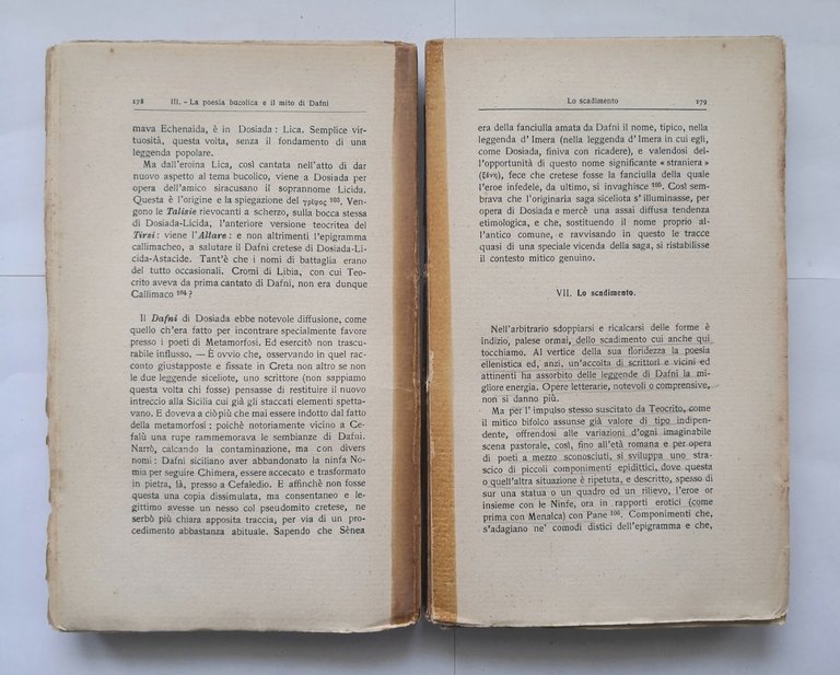 POETI ALESSANDRINI di Augusto Rostagni 1916 Fratelli Bocca Libro poesia