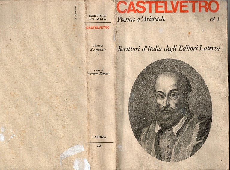 POETICA D'ARISTOTELE VULGARIZZATA E SPOSTA volume 1 di Castelvetro 1978 …