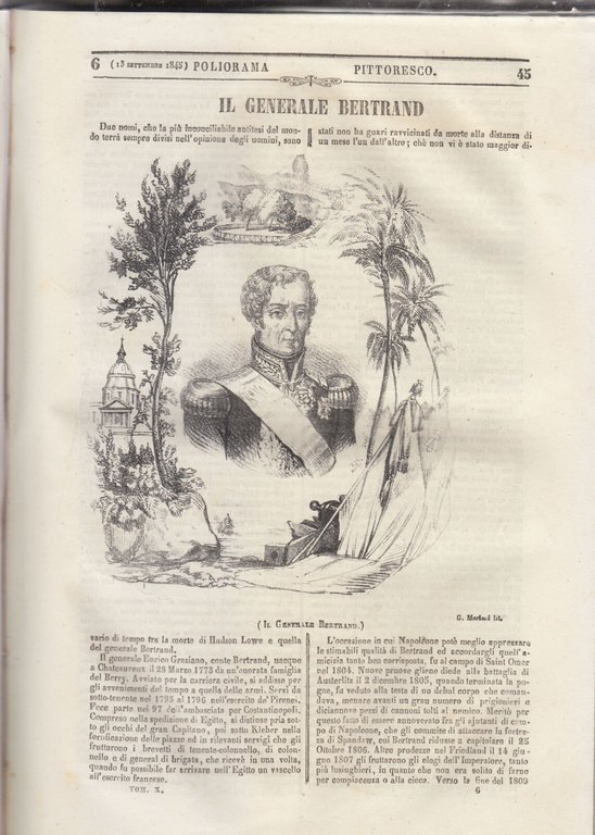 POLIORAMA PITTORESCO anno X 1845 1846 annata completa rivista illustrata …