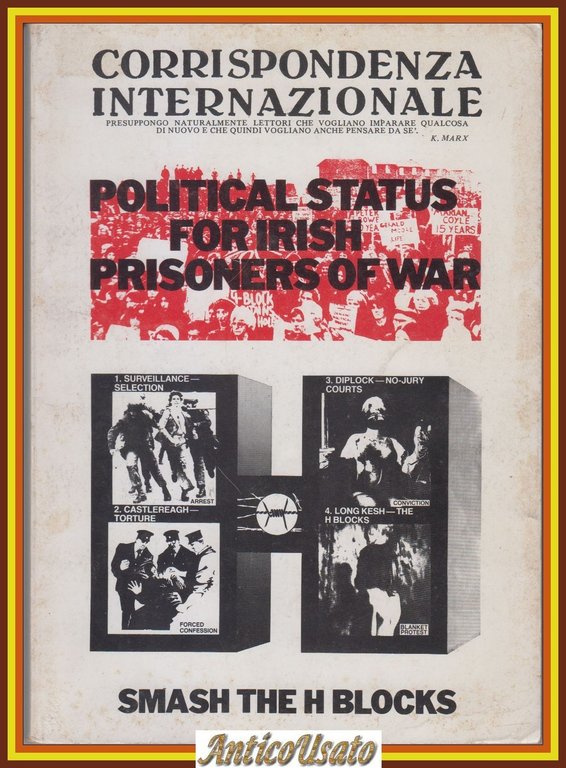 POLITICAL STATUS FOR IRISH PRISONERS OF WAR 1981 CORRISPONDENZA INTERNAZIONALE | Immagine Gallery 1