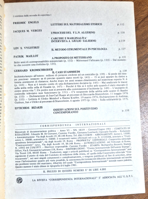 POLITICAL STATUS FOR IRISH PRISONERS OF WAR 1981 CORRISPONDENZA INTERNAZIONALE | Immagine Gallery 6