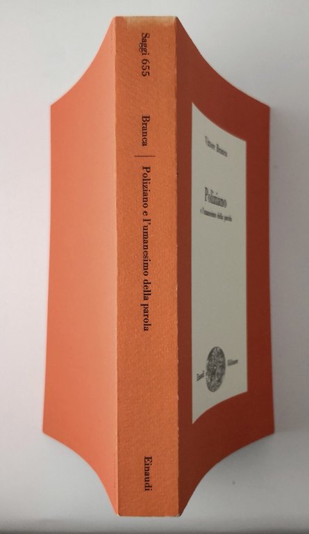 POLIZIANO E L'UMANESIMO DELLA PAROLA di Vittore Branca 1983 Einaudi …