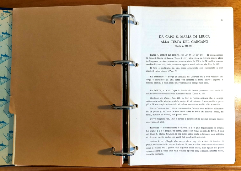 PORTOLANO DEL MEDITERRANEO RACCOLTA 1978 Avvisi Ai Naviganti mare navi …