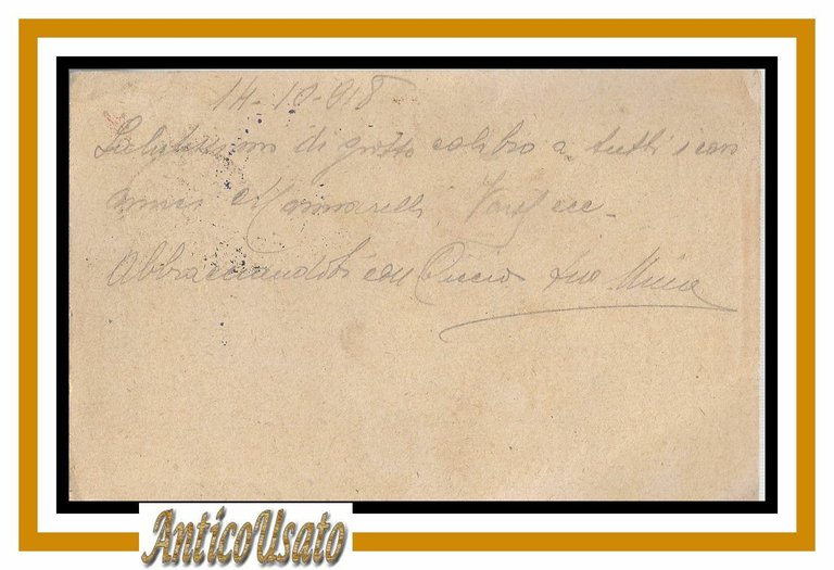 posta militare cartolina postale franchigia 1918 Vicenza 265 reggimento fanteria
