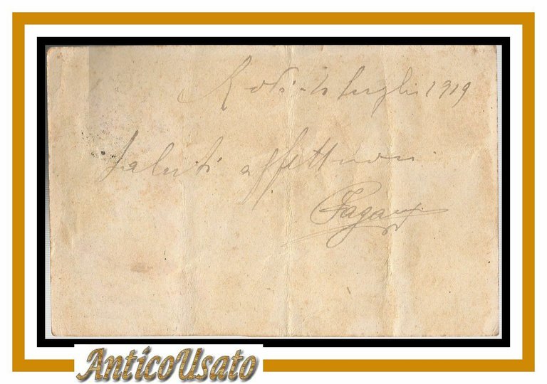 POSTA MILITARE cartolina postale in franchigia 1918 Rodi Egeo Esercito …