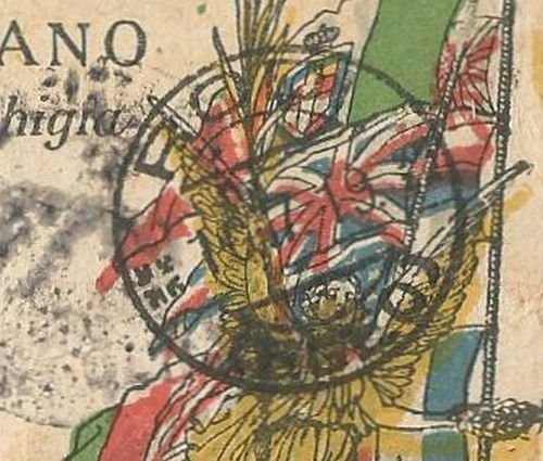 POSTA MILITARE cartolina postale in franchigia 1918 Rodi Egeo Esercito …