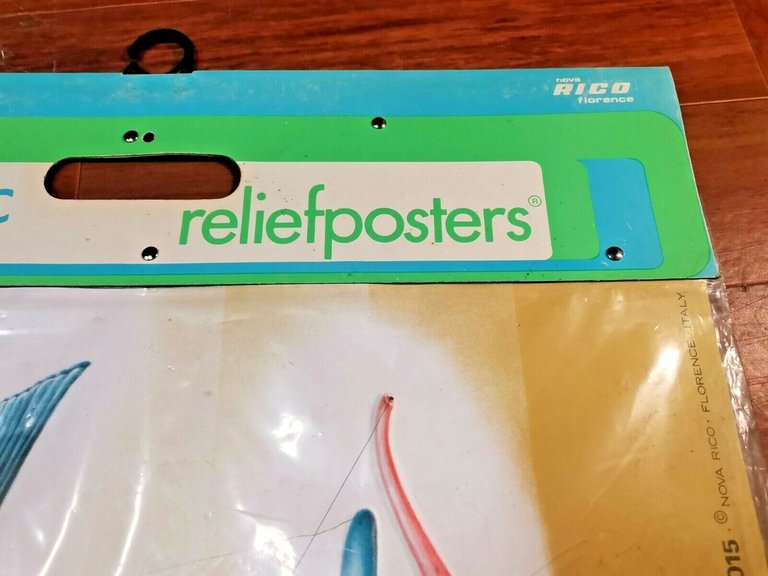 POSTER A RILIEVO Scientific ReliefPoster Vintage PESCI scolastico Nova Rico