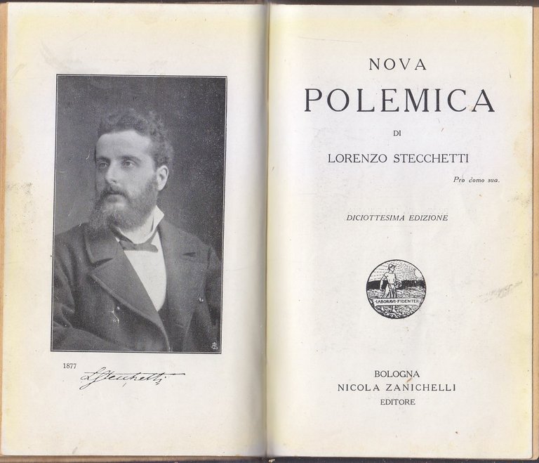 POSTUMA canzoniere e NOVA POLEMICA di Lorenzo Stecchetti 2 libri …