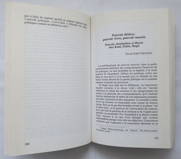 POUVOIRS POUVOIR Futur Anterieur 25 26 1995 L'Harmattan libro politique …