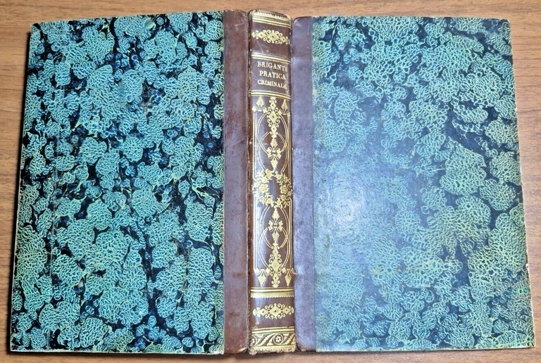 PRATICA CRIMINALE di Tommaso Briganti 2 volumi completa 1842 Marotta …