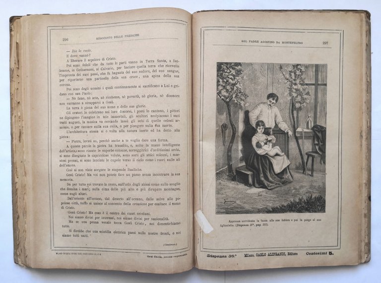 PREDICHE DEL PADRE AGOSTINO DA MONTEFELTRO 1890 Carlo Aliprandi Libro …