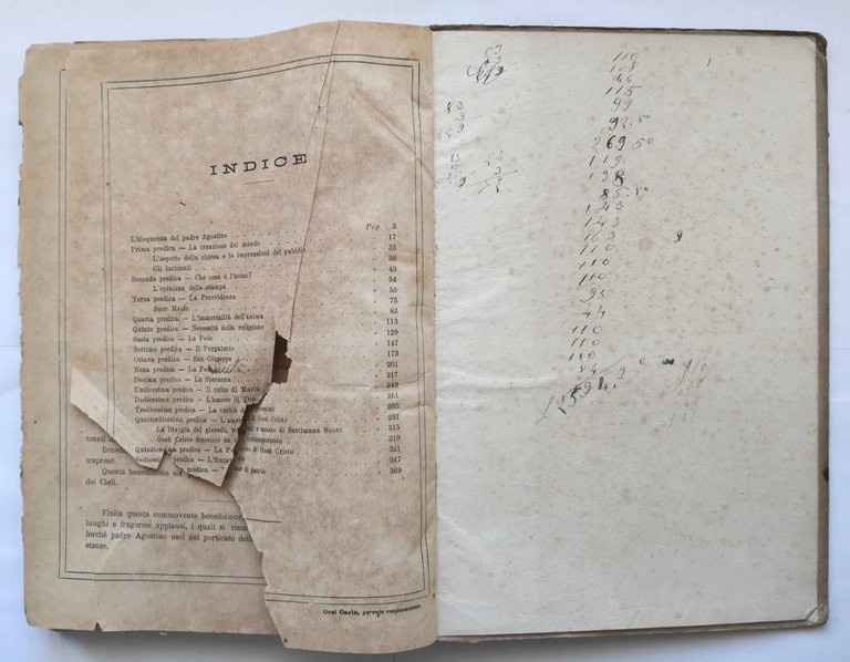 PREDICHE DEL PADRE AGOSTINO DA MONTEFELTRO 1890 Carlo Aliprandi Libro …