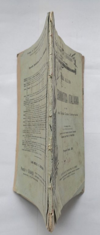 PRIME NOZIONI DI GRAMMATICA ITALIANA per III elementare Borgogno 1916 …