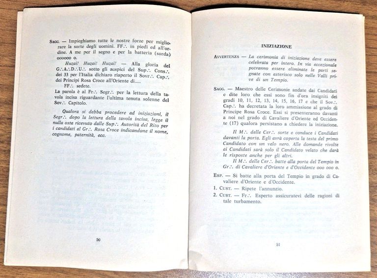 PRINCIPE ROSA CROCE + MAESTRI SEGRETI Rituale Massoneria rito scozzese …