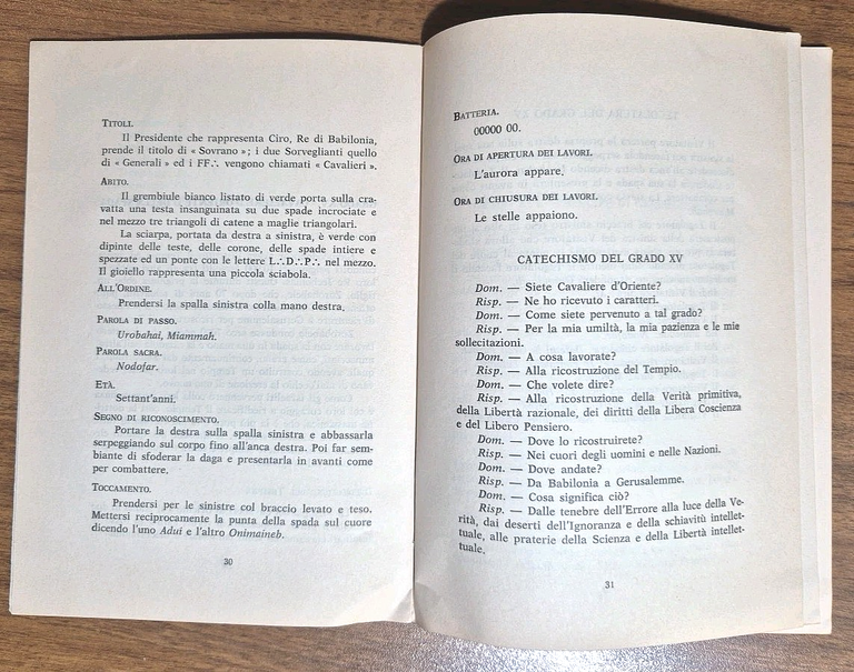PRINCIPE ROSA CROCE + MAESTRI SEGRETI Rituale Massoneria rito scozzese …