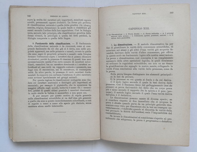 PRINCIPI DI LOGICA Emilio Morselli 1913 Raffaello Giusti Libro raccolta …