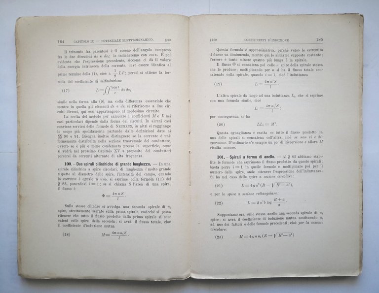 PRINCIPI SCIENTIFICI DELLA ELETTROTECNICA di Guido Grassi 1911 STEN Libro …