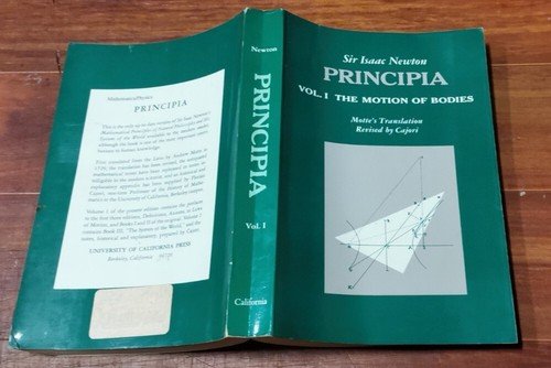 PRINCIPIA VOLUME 1 THE MOTION OF BODIES Isaac Newton 1962 …
