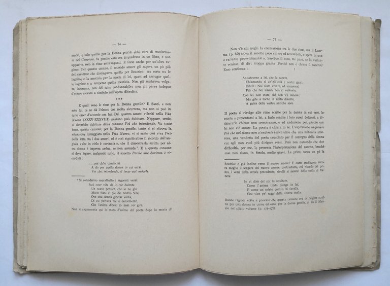 PROBLEMI DI CRITICA DANTESCA Emanuele Ciafardini 1943 Libreria Scientifica Libro