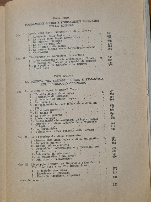 PROBLEMI EPISTEMOLOGICI DA HUME ALL'ULTIMO WITTGENSTEIN di Campanale 1967 Libro