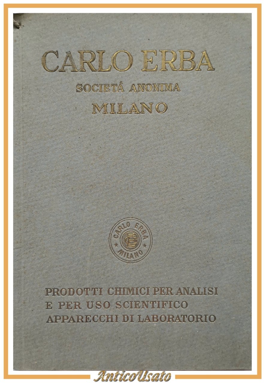 PRODOTTI CHIMICI PER ANALISI E PER USO SCIENTIFICO APPARECCHI DI …
