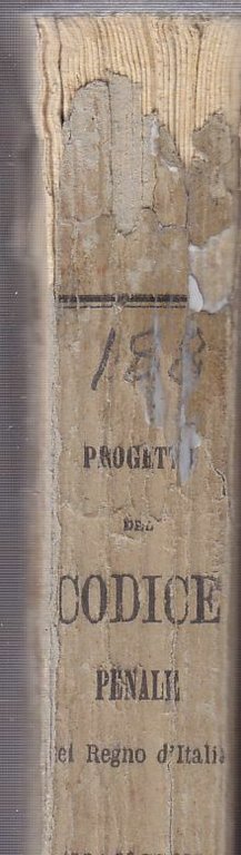 PROGETTO DEL CODICE PENALE DEL REGNO D'ITALIA parte II 1878 …