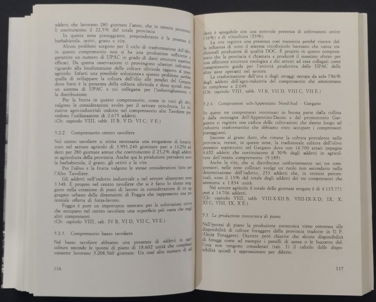 PROGRAMMAZIONE DEL TERRITORIO E AGRICOLTURA Turtura Gigli 1978 De Donato …