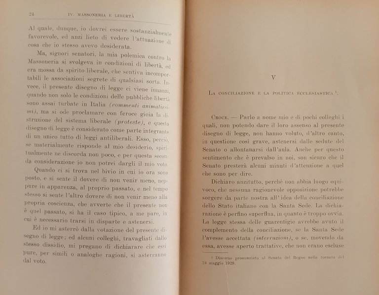 PROPOSITI E SPERANZE 1925 1942 SCRITTI VARI di Benedetto Croce …