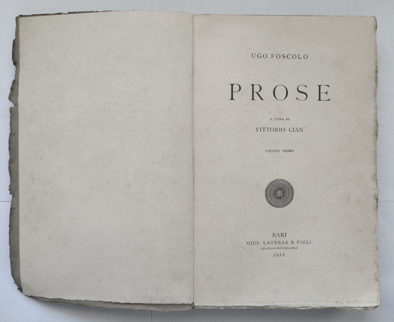 PROSE 3 volumi di Ugo Foscolo 1912 1920 Laterza libro …