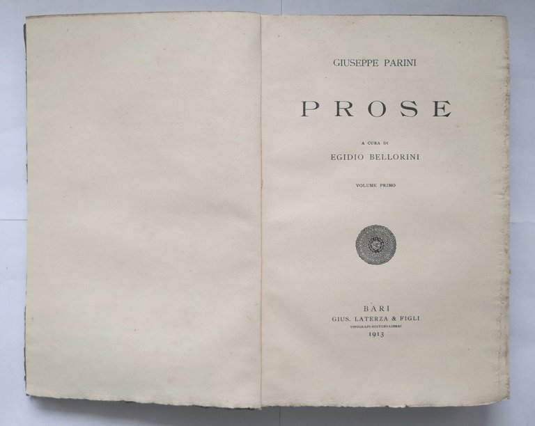 PROSE di Giuseppe Parini 2 volumi a cura di Egidio …