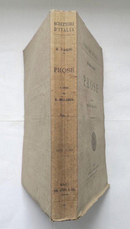 PROSE di Giuseppe Parini 2 volumi a cura di Egidio …