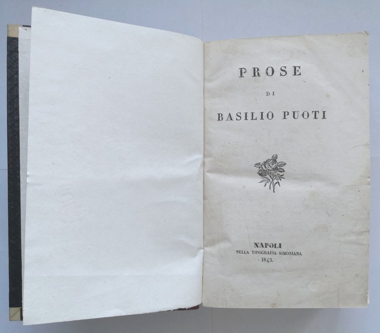 PROSE di Puoti 1843 e SAGGIO DI COMENTI A CLASSICI …