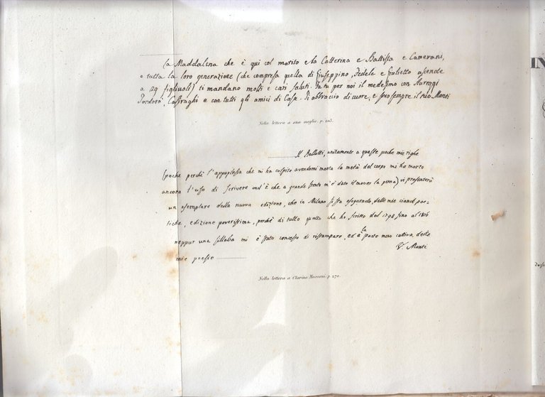 PROSE di Vincenzo Monti Opere Inedite e Rare volume V …