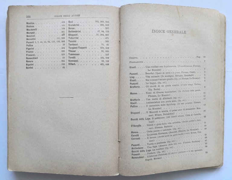 PROSE ITALIANE MODERNE LIBRO DI LETTURA Ferdinando Martini 1895 Sansoni …