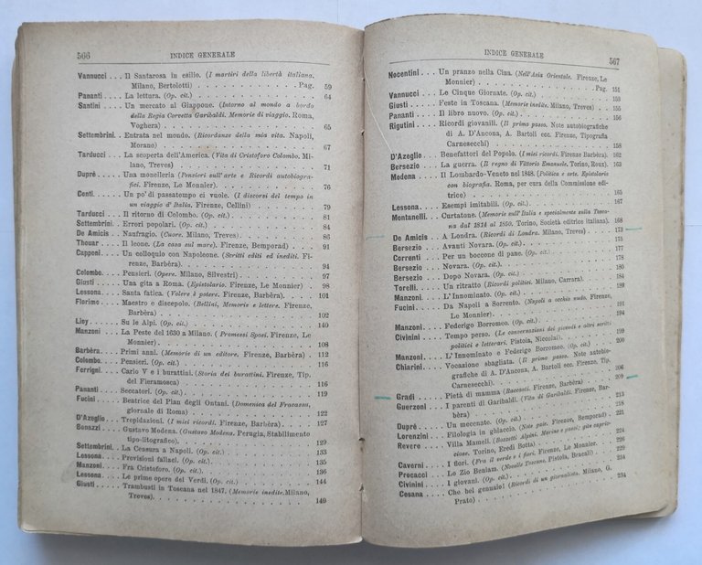 PROSE ITALIANE MODERNE LIBRO DI LETTURA Ferdinando Martini 1895 Sansoni …