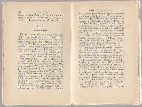 PROSE SCELTE DI NICOLÒ MACHIAVELLI 1890 tipografia Salesiana libro antico