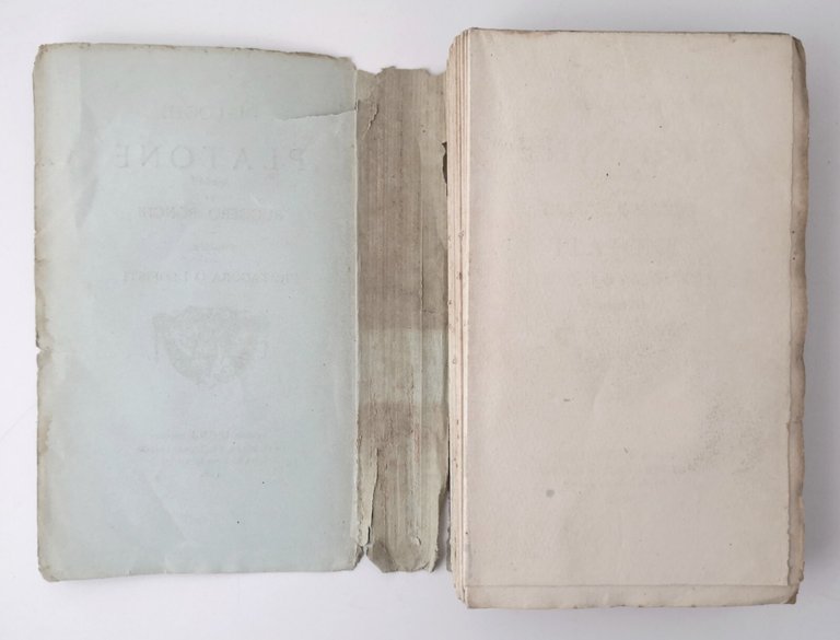 PROTAGORA O I SOFISTI Di Platone traduzione Bonghi 1882 Bocca …