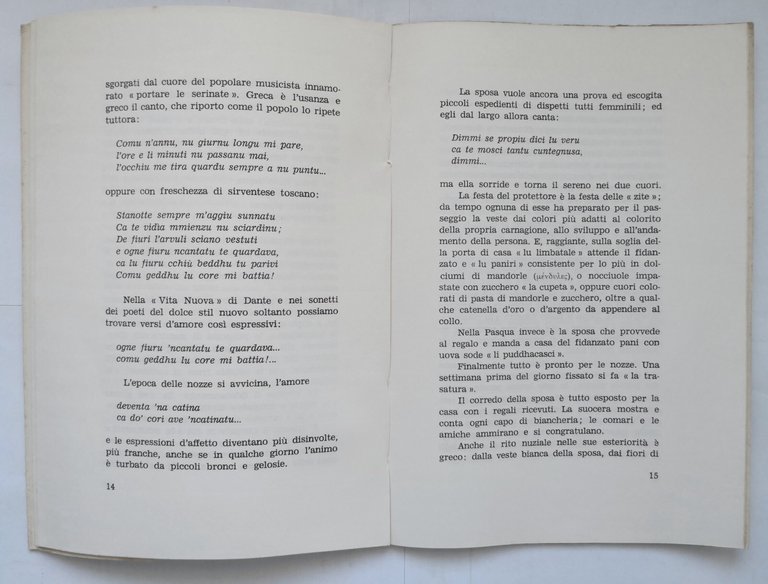 PROVERBI TRADIZIONI CANTI DEL POPOLO GALATINESE di Michele Montinari 1970 …