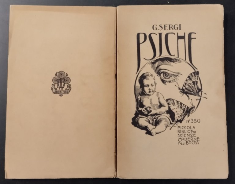 PSICHE GENESI EVOLUZIONE di Giuseppe Sergi 1930 Fratelli Bocca Libro …