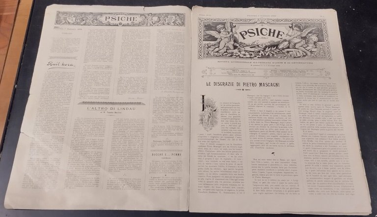 PSICHE RIVISTA QUINDICINALE ILLUSTRATA D'ARTE E DI LETTERATURA 1 gennaio …