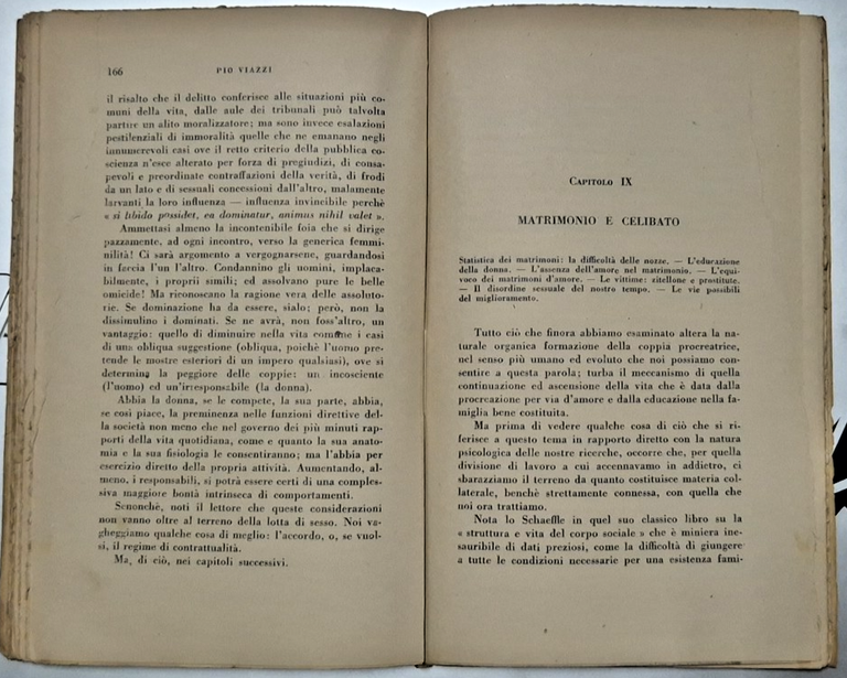 PSICOLOGIA DEI SESSI di Pio Viazzi 1944 Bocca Libro