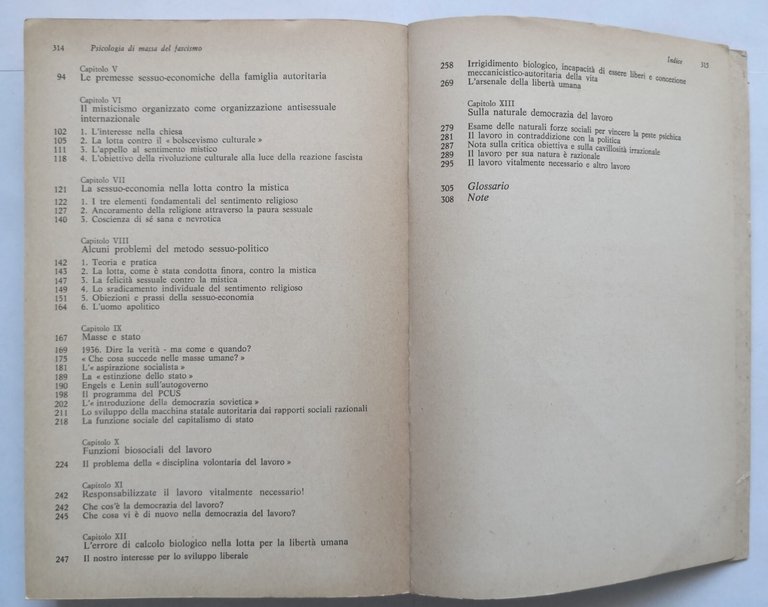 PSICOLOGIA DI MASSA DEL FASCISMO Wilhelm Reich 1974 Mondadori libro …