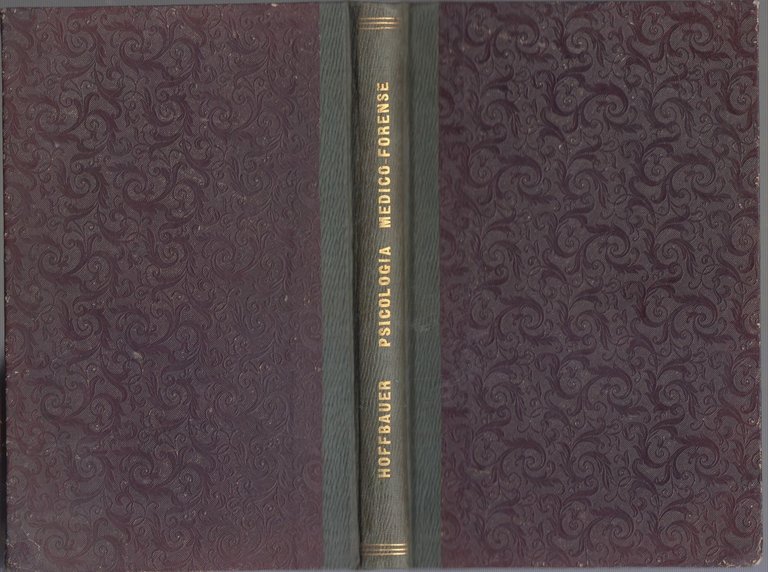 PSICOLOGIA MEDICO FORENSE il Gius Alienati Mente di Hoffbauer 1830 …