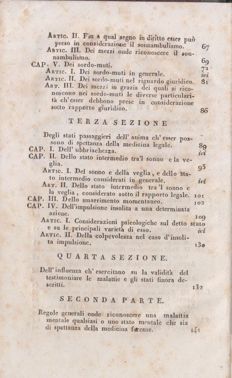 PSICOLOGIA MEDICO FORENSE il Gius Alienati Mente di Hoffbauer 1830 …